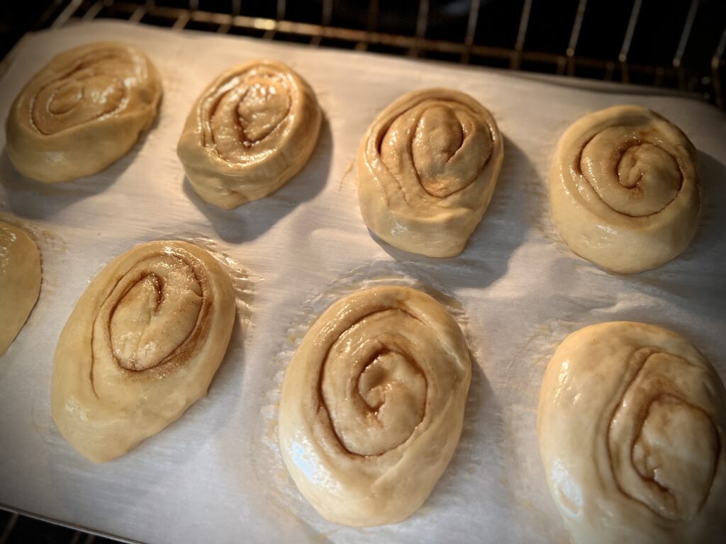 Honey Buns before baking