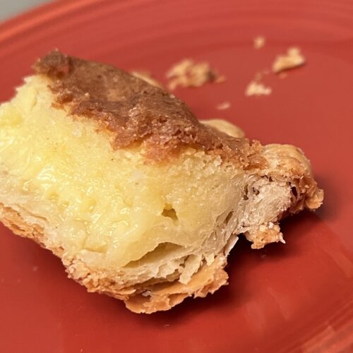 Flaky Crust Eggnog Chess Pie