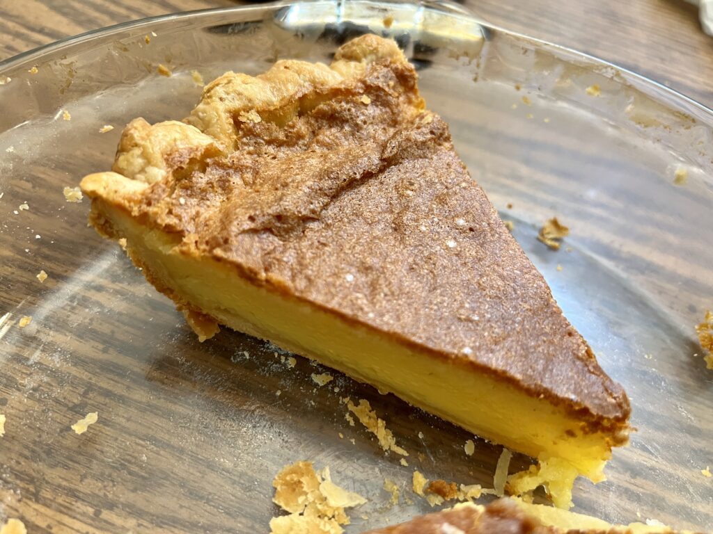 Last Slice of Eggnog Chess Pie