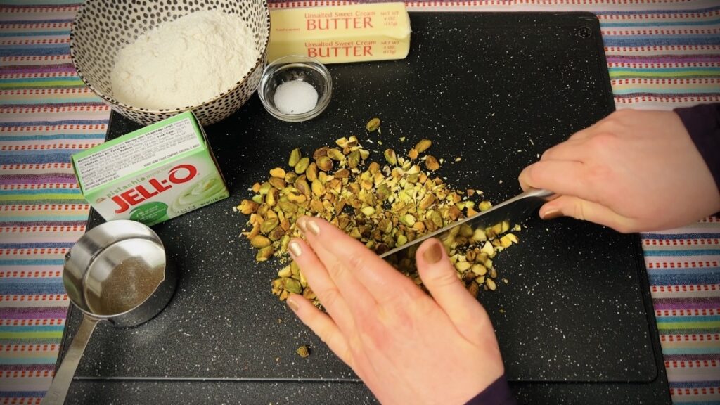 Pistachio Lush chopping nuts