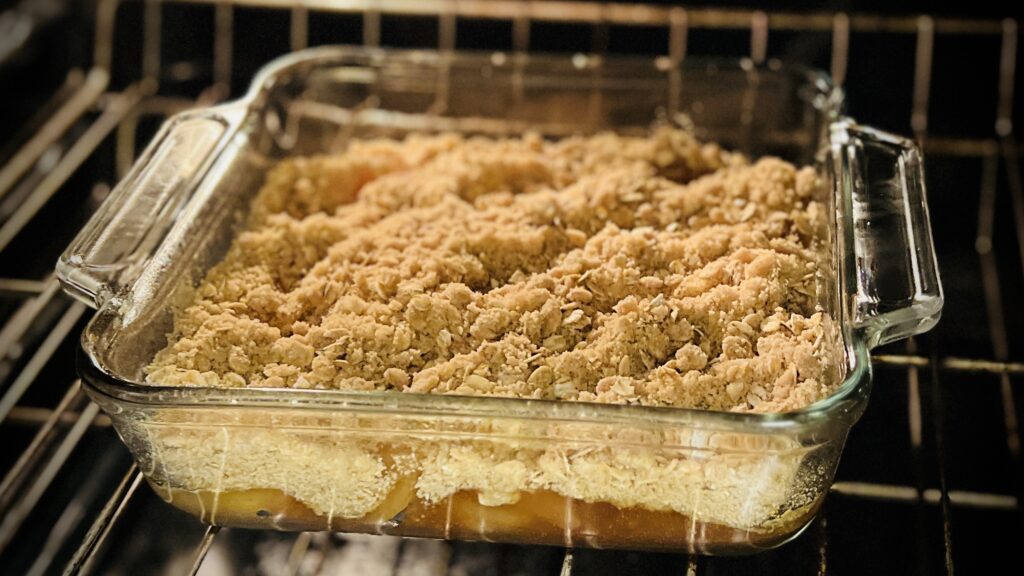 Apple Crisp ready to bake