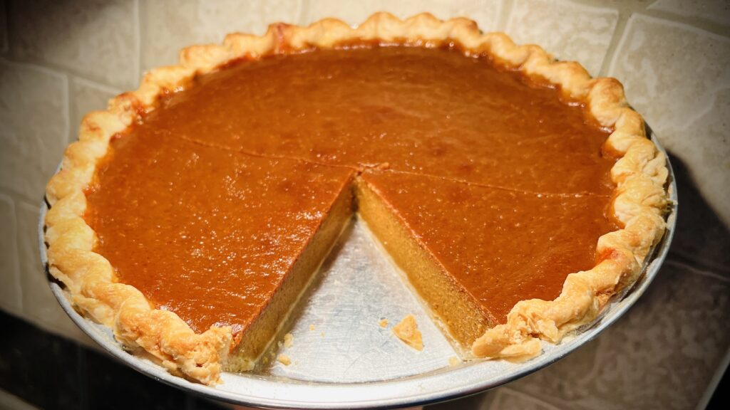 Diner Pumpkin Pie closeup